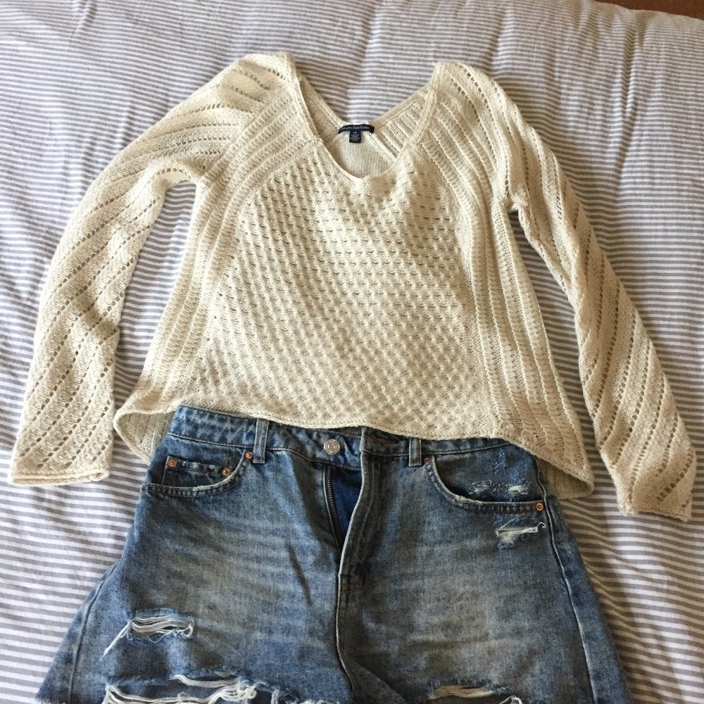 Cream sweater
